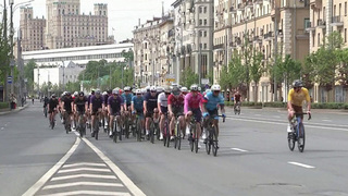 В центре Москвы ограничено движение в связи с проведением Весеннего велофестиваля