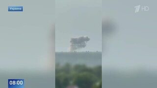 Появились кадры последствий ночных ударов ВС РФ по военным объектам Украины